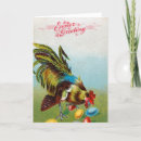 Recherche de oeufs colorés vœux cartes Coq
