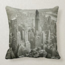 Recherche de ville de new york coussins Noir et blanc