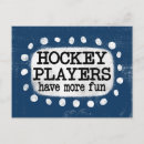 Recherche de joueurs cartes postales Joueur de hockey