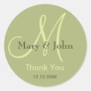Recherche de lettre monogramme autocollants Merci