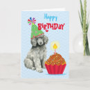 Recherche de caniches standard vœux cartes Chiot