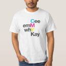 Recherche de cyan tshirts Cmyk