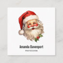Recherche de santa claus cartes visite Rétro