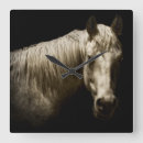 Recherche de cheval noir horloges Animaux