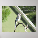 Recherche de oiseau geai posters Bleu