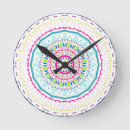 Recherche de mandala coloré horloges Boho