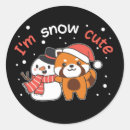 Recherche de panda rouge autocollants Noël