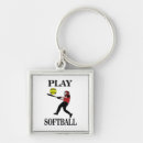 Recherche de softball porteclés Entraîneur