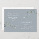 Recherche de dusty blue eucalyptus mariage invitations Moderne