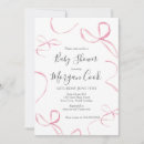 Recherche de pink bow baby shower invitations Arc rose