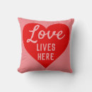 Recherche de message décoration coussins Rouge