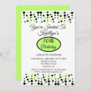 Recherche de lime green anniversaire invitations Vert