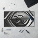 Recherche de contrastes tapis souris Noir et blanc