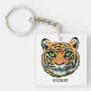 Recherche de tête de tigre porteclés Faune