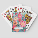 Recherche de joli motif jeux de cartes Floral