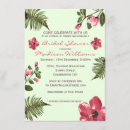 Recherche de motif exotique invitations Vert