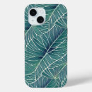 Recherche de feuille vert iphone coques Bleu