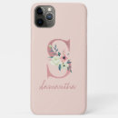 Recherche de lettre de monogramme iphone coques Aquarelle
