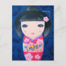 Recherche de kokeshi japonais cartes postales Poupée