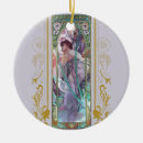 Recherche de alphonse mucha céramique ornements Vintage