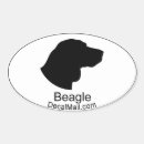 Recherche de de beagle autocollants Silhouette