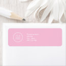 Recherche de rose étiquettes adresse retour Minimaliste