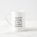 Recherche de courage tasses Motivation
