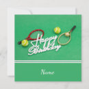 Recherche de raquette tennis de anniversaire cartes Vert