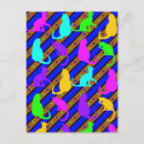 Recherche de chats colorés cartes postales Pour tous