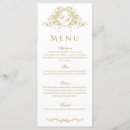 Recherche de vintage mariage menus Classique