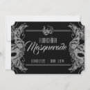 Recherche de billet blanc noir invitations D'anniversaire