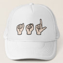Recherche de langue casquettes Sourd