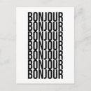 Recherche de texte français cartes postales Bonjour