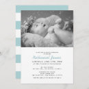 Recherche de gris bleu baptême invitations Simple