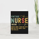 Recherche de infirmière vintage vœux cartes Drôle