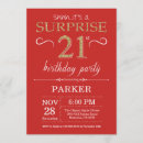 Recherche de red and gold invitations Fête d'anniversaire