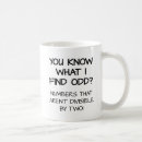 Recherche de impair tasses Nombres