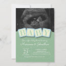 Recherche de bébé de bloc invitations Mignon