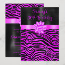 Recherche de rayure de zèbre invitations Fête d'anniversaire
