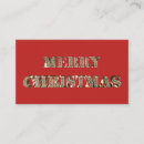 Recherche de joyeux noël cartes visite Élégant