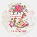 Recherche de noël antique autocollants Victorien