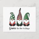 Recherche de gnomes cartes postales Vert
