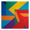 Recherche de abstraction géométrique posters Couleurs vives