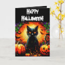 Recherche de chat souris vœux cartes Citrouille
