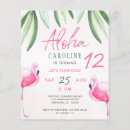 Recherche de tropical 11x14 anniversaire invitations Aquarelle