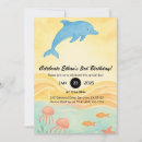 Recherche de conception dauphin cartes invitations Vie marine
