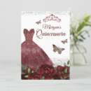 Recherche de quinceanera papillon invitations Rose