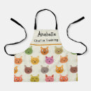 Recherche de chat orange et blanc tabliers Jeune fille