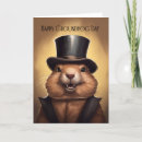 Recherche de marmottes vœux cartes Journée de la marmotte