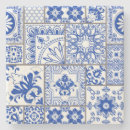 Recherche de patchwork dessous de verres Bleu